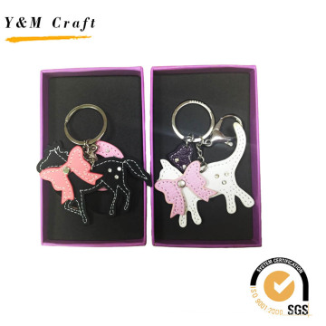 Animal Shape PU Leather Key Ring